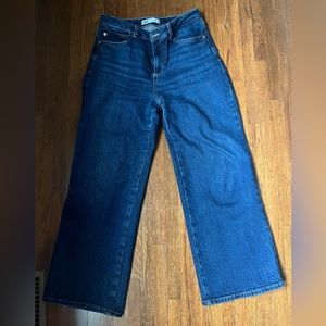 Zara wide leg cropped jeans